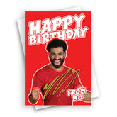 HWC Trading Mo Salah Birthday Card for Liverpool Fans and Supporters